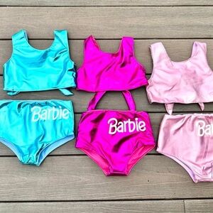 Barbie Kids Swim Bikini Set - Dark Pink